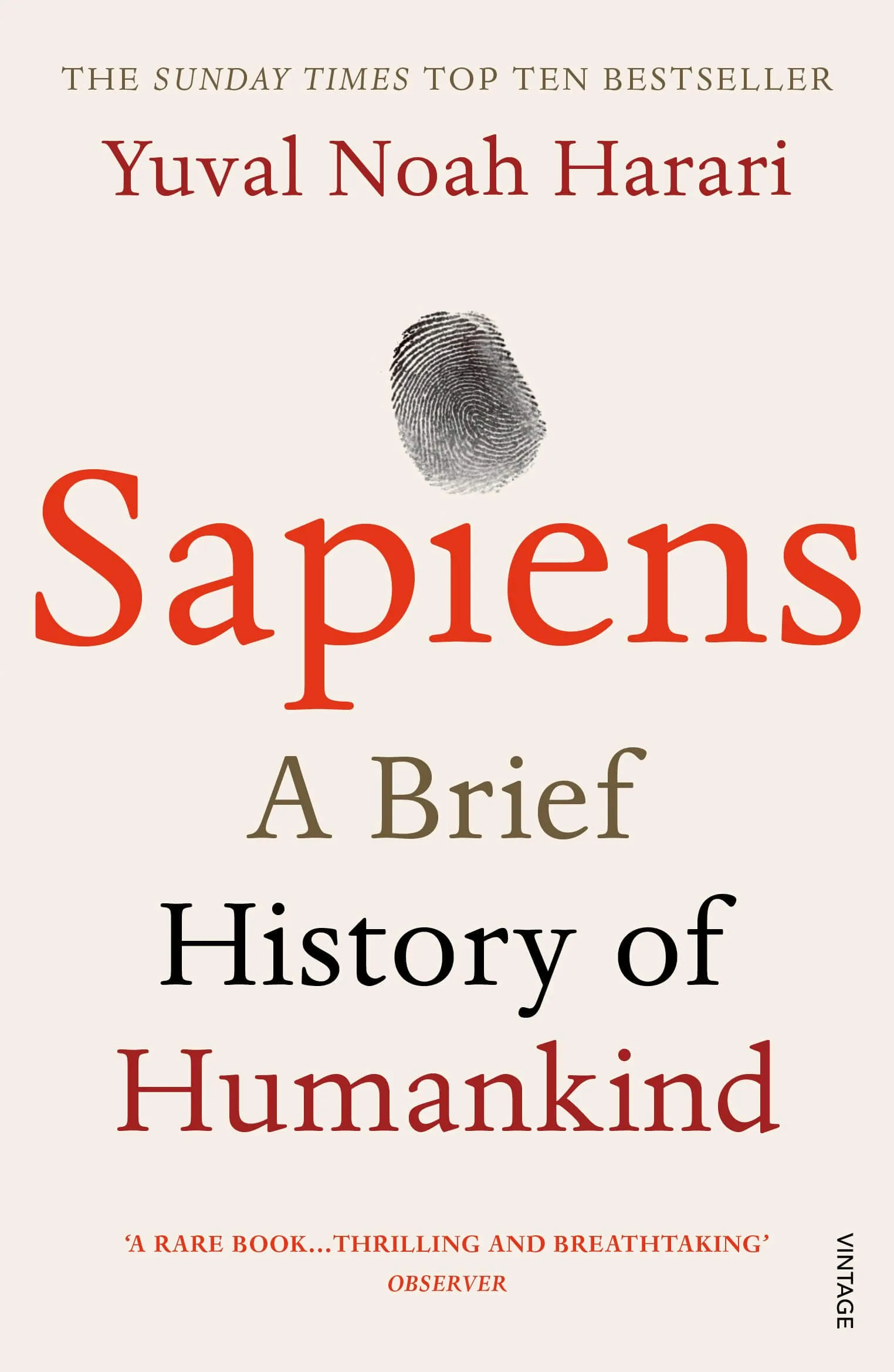 Cover of Sapiens: A Brief History of Humankind